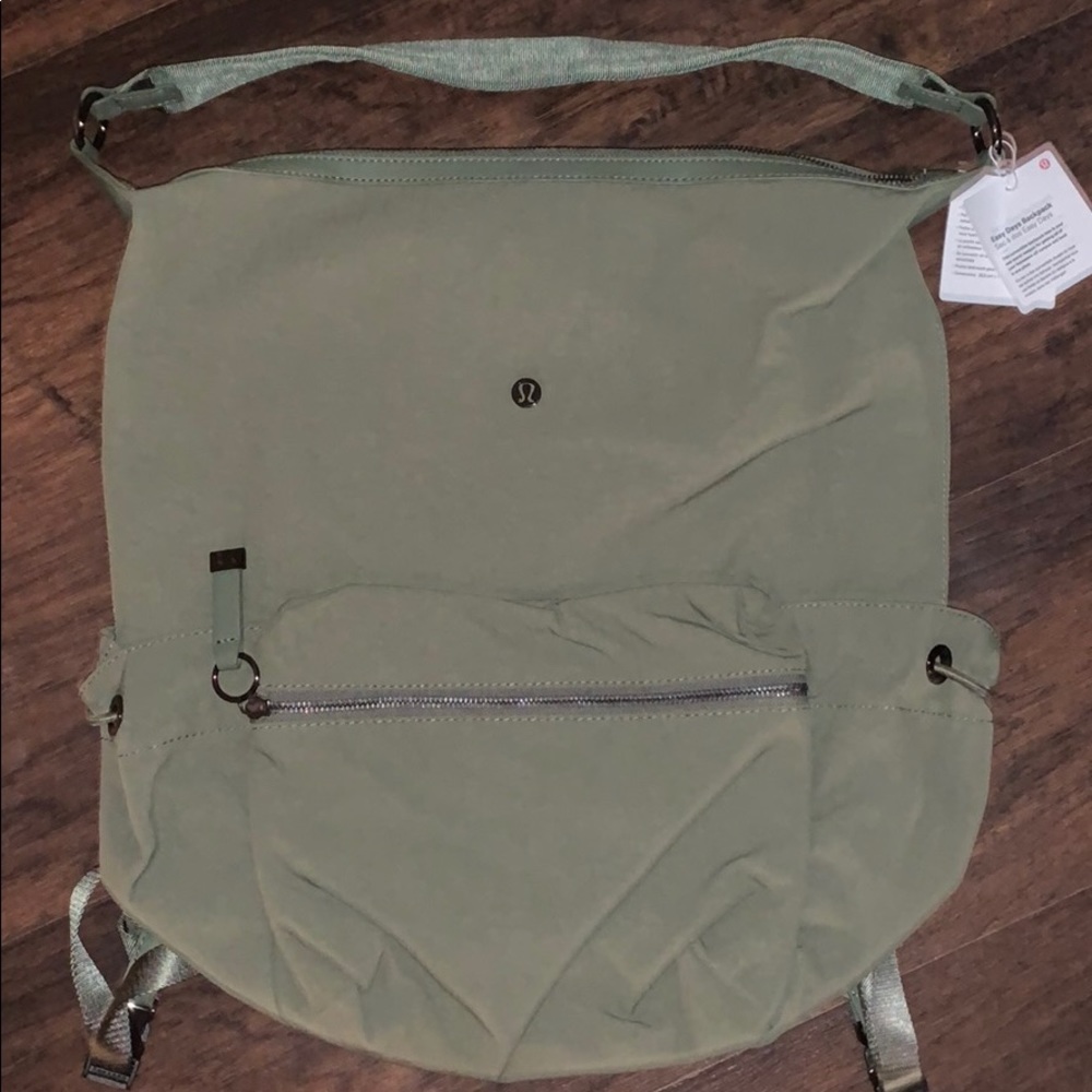 NWT Lululemon Easy Days Olive Green Backpack